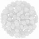 Czech 2-hole Cabochon kralen 6mm Chalk White